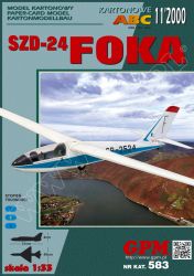 Segelflugzeug SZD-24 Foka (die Robbe) 1:33 präzise