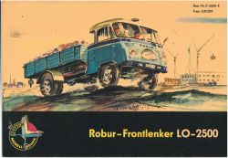 Robur-Frontlenker LO-2500 1:25 DDR-Verlag Junge Welt /Kranich ModellBogen, Originalausgabe 1962