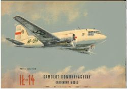 Verkehrsflugzeug Iljuschin Il-14, MON-Verlrag 1957, äußerst selten