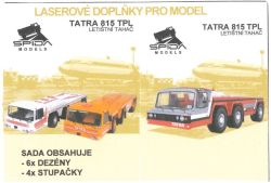 LC-Reifenprofile (Radlaufflächen) für Flughafenschlepper Tatra 815 TPL 1:323 (Spida-Models)