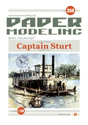 australischer P.S. (paddle steamer) Heckraddampfer Captain Sturt (1916) 1:200 extrem
