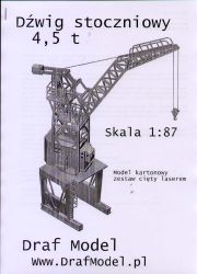 4,5-Tonnen Werftkran 1:87 Ganz-Lasercut-Modellbausatz