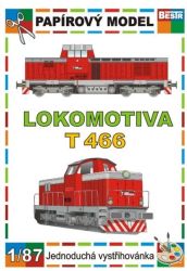 Dieselelektrische Universallokomotive der Tschechoslowakischen Staatsbahnen (CSD) der Baureihe T 466.0 (ab 1988: Baureihe 735) 1:87 (H0) einfach