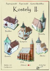6 tschechische Kirchen ("Kostely II") 1:150