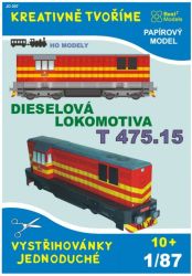 Diesellok T 475.15 der Tschechischen Bahnen CD 1:87 (H0) einfach