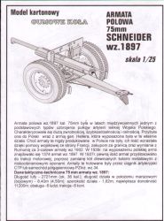 75mm-Feldkanone Schneider 1897 (auf Gummiräder) 1:25 ANGEBOT