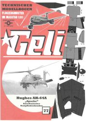 Amerikanischer Kampfhubschrauber Hughes AH-64A Apache 1;33 deutsche Anleitung