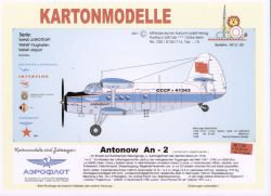 Antonow AN-2 sowjetischer Aeroflot 1:50 deutsche Anleitung