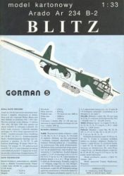 Arado Ar-234 B-2 Blitz 1:33 Verlag Gorman