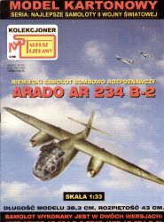 Aufklärungs- und Bombenflugzeug Arado Ar-234 B-2 1:33