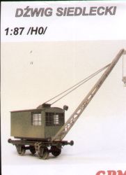 Bahn-Baustellenkran "siedlecki" 1:87 Ganz-Lasercut-Modell