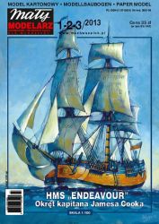 Bark HMS ENDEAVOUR – das berühmte Seglelschiff von James Cook 1768 1:100