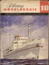 Baupläne Fracht-Passagierschiff m/s SOBIESKI (1939) 1:100