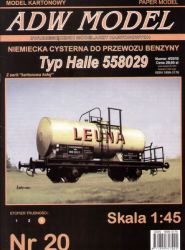 Benzin-Kesselwagen Typ Halle 558029 (Leuna-Werke) 1930er 1:45