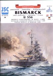Bismarck + U-Boot U-556, 1:400 überarbeitet, übersetzt