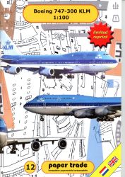 BOEING 747-300 KLM, 1:100