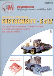 DDR-Mais-Mähdrescher Fortschritt E-512 + Anhänger 1:32