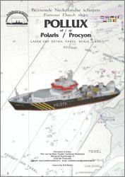LC-Detail-/Relingsatz für niederländisches Lotsenboot Pollux/Polaris/Procyon 1:250 (Scaldis)