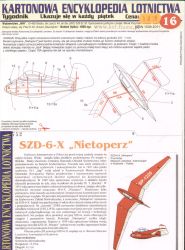 Enten-Segelflugzeug SZD-6-X "Fledermaus" (1951) 1:50