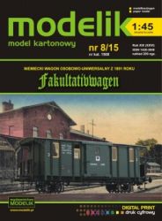 Fakultativwagen nach Musterblatt I-20, Bahndirektion Kattowitz (1891) 1:45