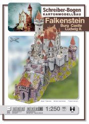 Burg Falkenstein bei Pfronten im Allgäu (Projekt von Ludwig den II. von Bayern), 1:250