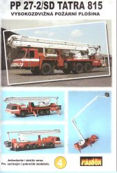 Feuerwehr-Höhen-Hebebühne PP 27-2/SD auf Fahrgestell Tatra T815 1:100