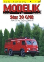 Feuerwehrauto Star 20 GM8 (Ruda Slaska / Ruda, 1952) 1:25 Offsetdruck