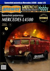 Feuerwehrwagen Mercedes L 4500F (1940er) 1:25 präzise