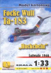 Focke Wulf Ta-183 II Huckebein Projekt V (1945)  1:33