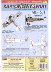 Fokker Dr.I Nr.493/17 (Ltn. Friedrich "Fritz" Kempf, 1918) 1:50 ANGEBOT