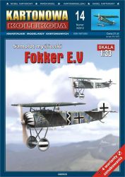 Fokker E.V in vier optionalen Bemalungsmustern 1:33