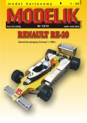 Formel 1.-Rennauto Renault RE-20 (Grand Prix USA, 1980) 1:25