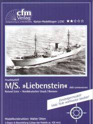 Frachter m/s Liebenstein (optional m/s Lichtenstein) 1:250