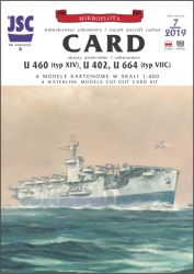Geleitflugzeugträger USS CARD (CVE-11) inkl. Spantensatz + 3 U-Boote 1:400