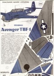 Grumman TBF-1 Avenger 1:33 (ModelPol, A3)