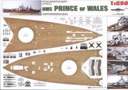 HMS Prince of Wales inkl. Spantensatz 1:250 übersetzt