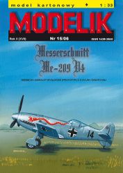 Hochgeschwindigkeits-Jäger Messerschmitt Me-209 V4 1:33 Offsetdruck