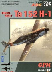 Höhenjagdflugzeug Focke Wulf Ta-152 H-1 1:33