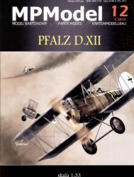 Jagdflugzeug-Doppeldecker PFALZ D.XII (1918) 1:33