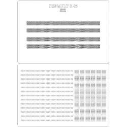 Kettensatz für leichter französischer Infanteriepanzer Renault R-35 (1930er) 1:25 Answer KH 9/19