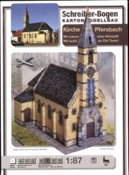 Kirche Pfersbach 1:87 (H0) deutsche Anleitung