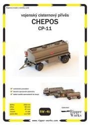 Kraftstofftank-Anhänger Chepos CP-11 Tschechischer Armee 1:32