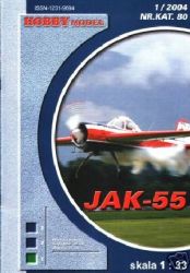 Kunstflugflugzeug Jakowlew Jak-55 1:33 übersetzt