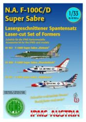 LC-Spantensatz für Kampfflugzeug F-100D/F-100C Super Sabre 1:33 (alle IPMS-Modelle)