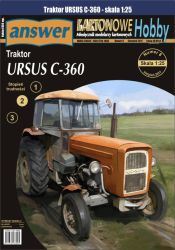 Landwirtschaftsschlepper Ursus C-360 mit Mähmaschine Famarol Z-036 1:25 extrem