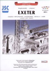 Lasercut-Detailsatz für HMS Exeter 1:400 (JSC Nr.403)