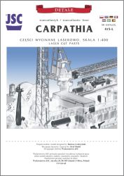 Lasercut-Detailsatz für die RMS Carpathia (1912) 1:400 (JSC Nr. 415-L)