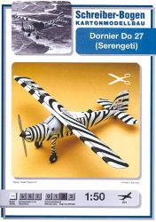 STOL-Mehrzweckflugzeug Dornier Do 27 Serengeti von B. Grzimek (1959) 1:50 dt. Anleitung