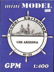 Linienschiff USS Arizona (Dezember 1941) 1:400