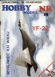Lockheed YF-22 Lightning II 1:33 (Hobby Model Nr.15), übersetzt, ANGEBOT